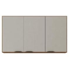 Armário Aéreo Para Cozinha Firenze 3 Portas Amêndola Touch Nude Prime Tx - Demóbile