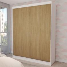 Guarda-Roupa Infantil Swift Slim 2 Portas 2 Gavetas Branco/Cinamomo - Panorama Móveis