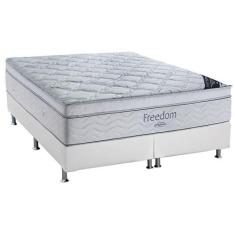 Cama Box King: Colchão Molas SuperPocket Ensacadas Ortobom Freedom Vis