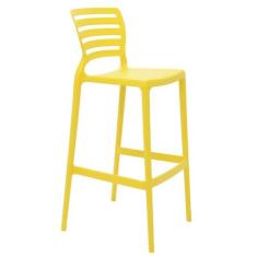 Banqueta Sofia Alta Bar Amarela Tramontina 92137/000