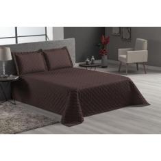 Jogo De Cama Cobre Leito E Fronhas Chocolate Casal Queen - Beatriz Enx
