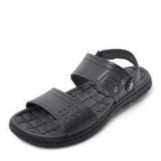 Sandália Masculina Pegada REF: 131225 COURO, 41, Preto