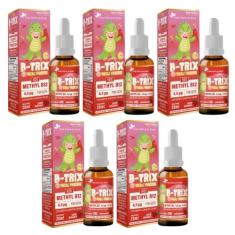 Kit Com 5 B-TRIX Vitamina B12 Kids em Gotas 20ml Flora nativa do Brasil