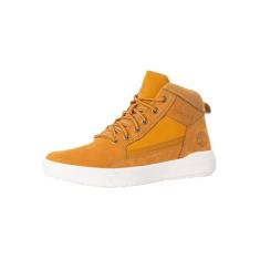 Timberland Tênis masculino Allston Mid com cadarço, Nobuck de trigo, 39