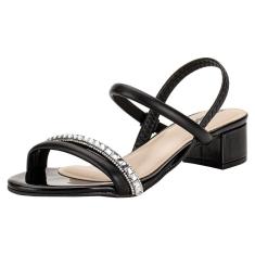 Sandália Feminina Salto Grosso Moleca 5259846