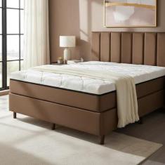 Colchão Gold Magnético de Molas com Massageador e Base Box - Eco New, 