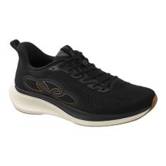 Olympikus Voa 3 Tênis Corrida - Leve e Confortável, Preto, Chumbo, 41