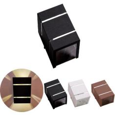 Arandela 2 Focos E 2 Frisos Externa Parede Muro Ar1510 Alumínio - Idea