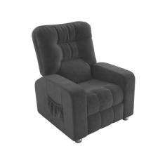 Poltrona do Papai Reclinavel Azera Cinza Matrix, Cinza