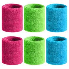 BEACE Pulseiras esportivas para homens e mulheres – Faixa de suor atlética de algodão felpudo com absorção de umidade para tênis, basquete, corrida, academia, malhar