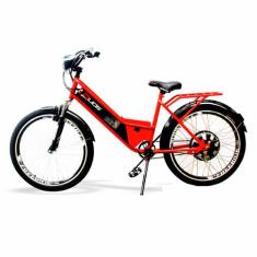 Bicicleta Elétrica - Duos Confort - 800W 48V 15Ah - Vermelha - Duos Bi