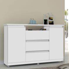 Cômoda 3 Gavetas 2 Portas Vênus Móveis Primus Branco