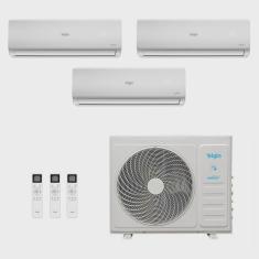 Ar-Condicionado Multi Split Inverter Elgin 27.000 (2x Evap hw 9.000 + 1x Evap hw 12.000) Quente/Frio 220V