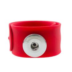 Escolha uma cor | Pulseira infantil com pingente de gengibre de 20 cm pequena pulseira de silicone serve para botões de 18 mm e 20 mm, 8-inch