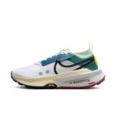 Nike Tênis de corrida feminino Zegama 2 (FD5191-006, platina pura/cinza futebol/espuma rosa/branco), Branco/Bicoastal/Azul Court/Preto, 38
