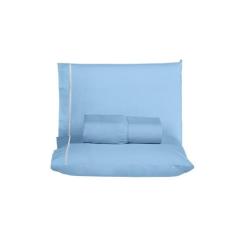 Jogo de lençol queen 3 peças 100% algodão 200 fios cama box com ponto 