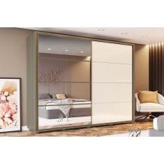 Guarda Roupa Henn Cavic c/Espelho Duna/White