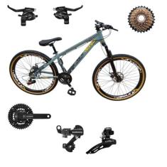 Bicicleta Aro 26 Vikingx Tuff 30 Shimano 21v Aluminio Suspensão Diante