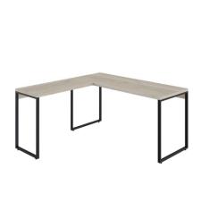 Mesa De Escritório Em L Estilo Industrial 1,50x1,50m Kuadra - Montelar