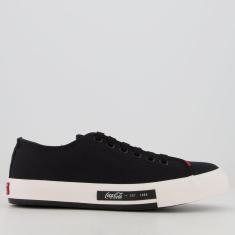 Tênis Coca Cola Daytona Feminino Preto-Feminino