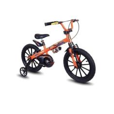 Nathor Extreme Aro 16 Bicicleta Infantil Masculina Laranja Menino com Rodinha