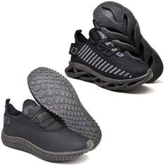 Tênis Caminhada Academia Corrida Confortavel 2 Pares Diferentes-Feminino