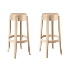 conjunto com 2 banquetas shine plus capuccino