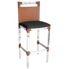 Banqueta Alta Vigor de Alumínio e Fibra Sintética