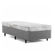 Cama Box de Solteiro Herval Cannes, Espuma D33, 53x88x188 cm