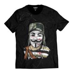 Camiseta Chaves Estilo V de Vingança Vendetta - Di Nuevo, P, Preto