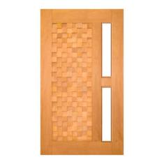 Porta de Madeira Detalhe p/Vidro Maciça Cedro Arana Casmavi, 70cm x 21