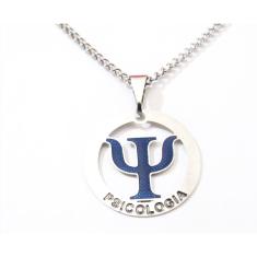 Colar Cordão Profissão Psicologa Psicologia Aço Inox