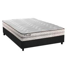 Cama Box Casal: Colchão Espuma D33 Paropas Pasquale Plus + Base CRC Su