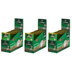 Kit 3uni Óleo de Coco Extra Virgem em sachê (40x 15ml) Copra