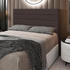 Cabeceira Cama Box Casal King 193cm Rubi W01 Corano Marrom - Mpozenato