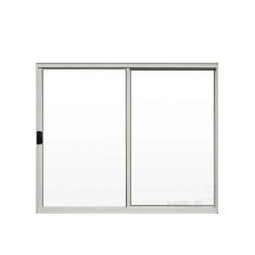 Janela 2 folhas sem grade linha 18 modular aluminio branco - Prover Es