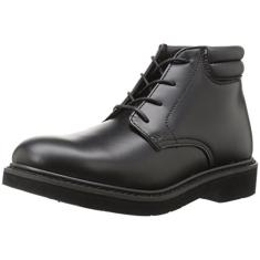 ROCKY Vestido de couro polido Chukka, Preto, 38