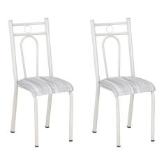 Conjunto 2 Cadeiras Hanumam Branco e Linho
