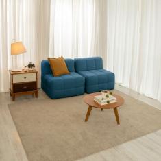 Sofá Guldi Popup com 2 Módulos Centrais Linho Azul