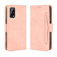 Capa com compartimento para cartão para Oppo Realme V5 5G, capa flip carteira com suporte de couro para Oppo Realme V5 5G, capa magnética retrô para celular, capa carteira com compartimentos para