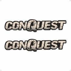 Par de Emblemas Conquest Montana Adesivo Resinado - SPORTINOX, Conques