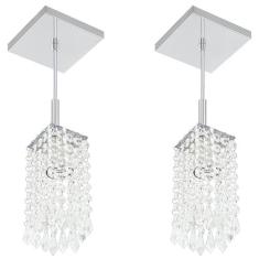 Kit 2 Lustres Pendente De Cristal Acrilico Clearcrillic - no brand, Es