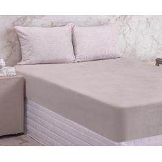 Lençol Plush Dreams Bella Enxovais Queen 3 Peças, Kloe