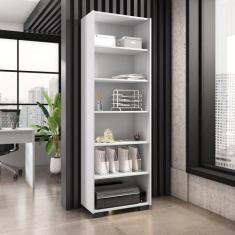 Estante para Livros 5 Prateleiras 188cmx60,5cm Office Móveis Leão
