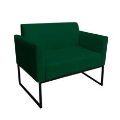 Namoradeira Marisa Suede Verde Preto - D'ROSSI