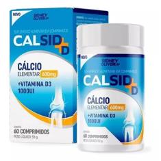 Cálcio Elementar 600mg + Vit D3 1000ui Calsid-d 60 Comp Sid - Sidney O
