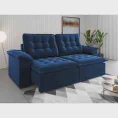 Sofá 4 Lugares Retrátil e Reclinável 251cm Detroit