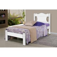 Cama Solteiro Munique Branco