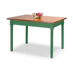 Mesa Em Madeira Maciça Retangular 4 Lugares Verde Verde