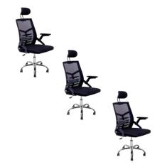 Cadeira Escritório Executiva Diretor Relax Ergonômica Preto (3)